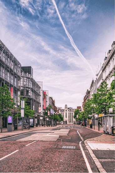 North Ireland city view