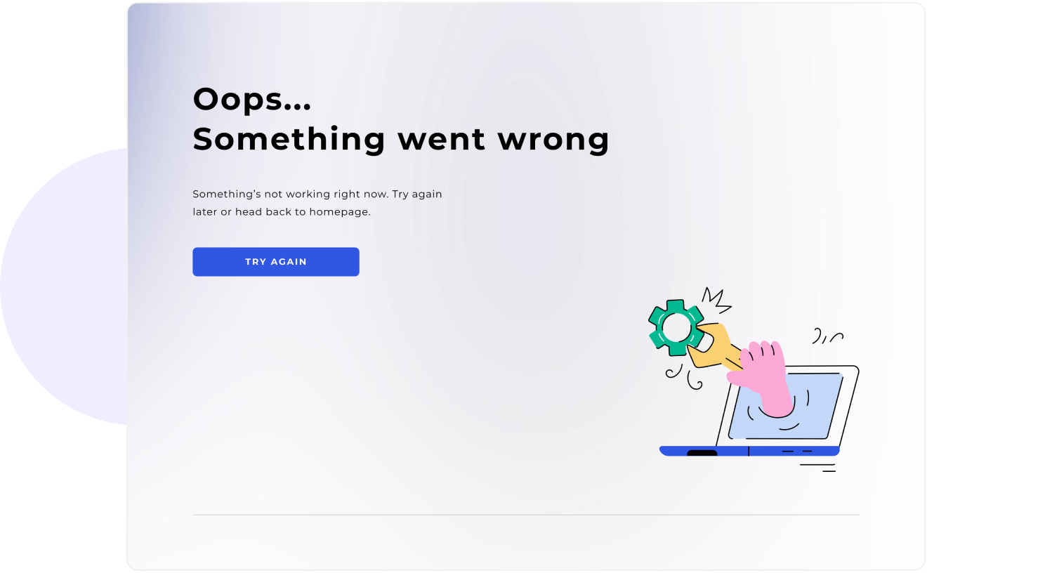 example of error page