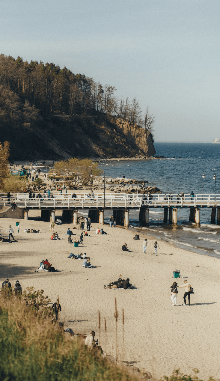 The beach in Gdynia