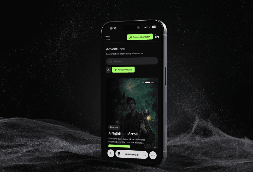 Immersey - app view