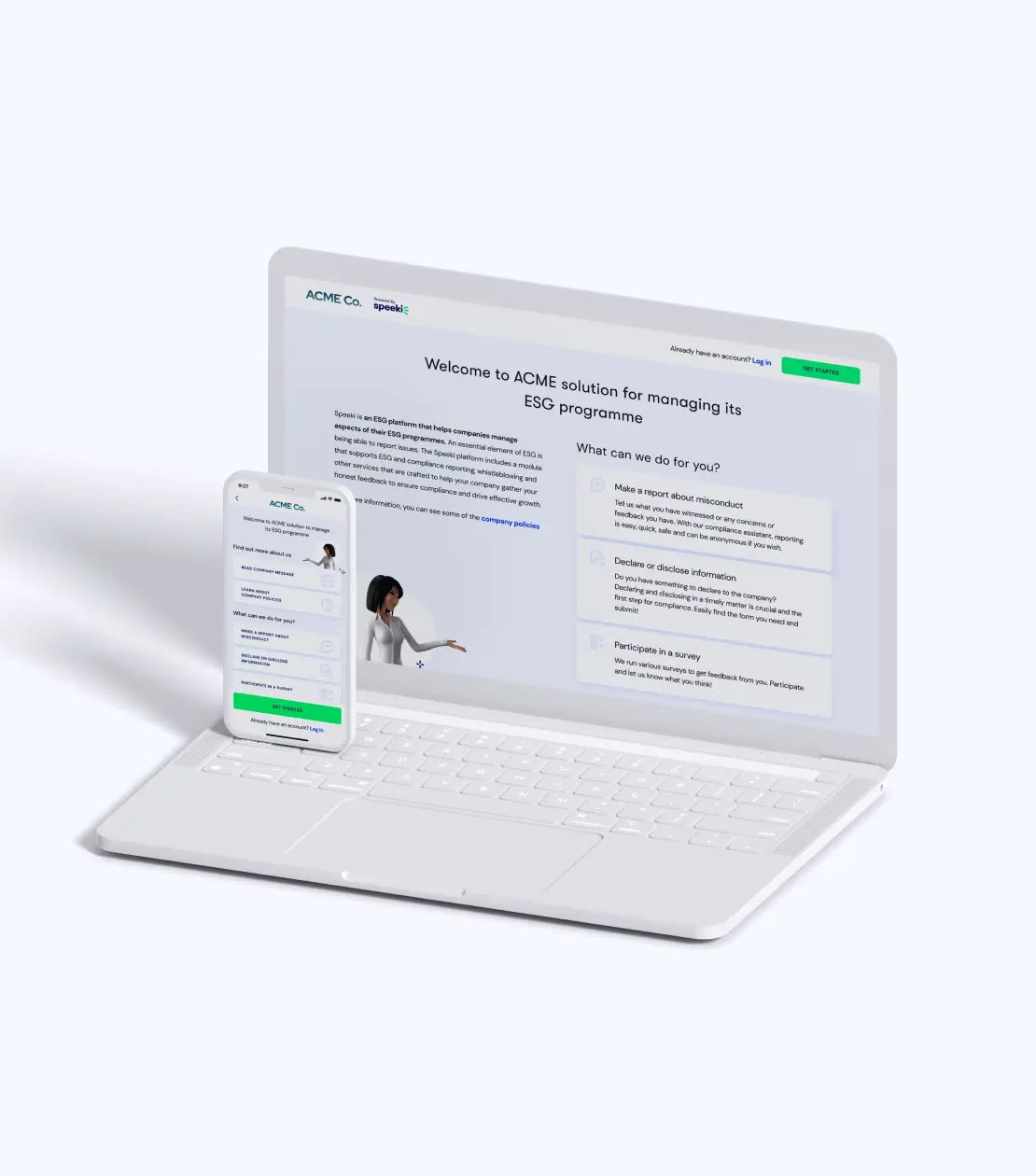 Speeki project on devices